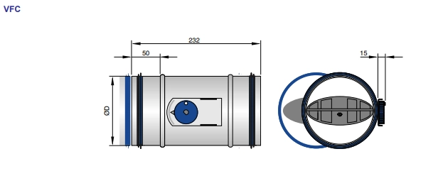 Trox Volumenstromregler VFC/125