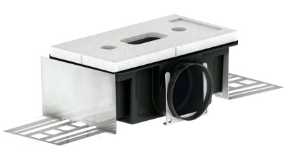 Zehnder Luftdurchlassgehäuse CLD-P 75, 1 x DN 75 seitlich, Höhe 85 mm
