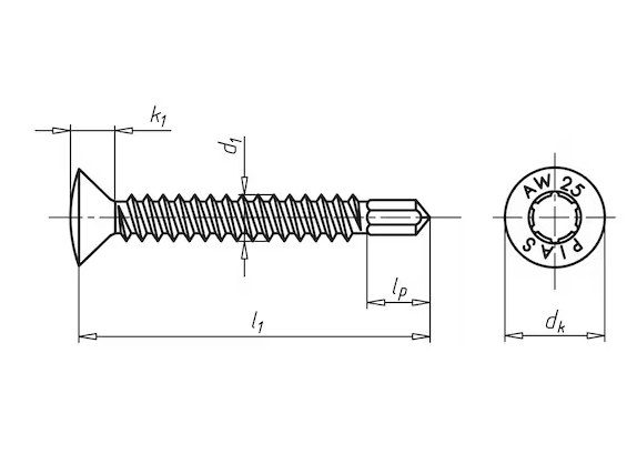 Würth Bohrschraube Linsensenkkopf 4,2 x 16