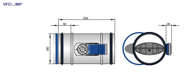 Trox Volumenstromregler VFC/160/M02