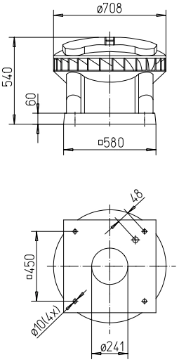 Helios Dachventilator DV EC 250 pro