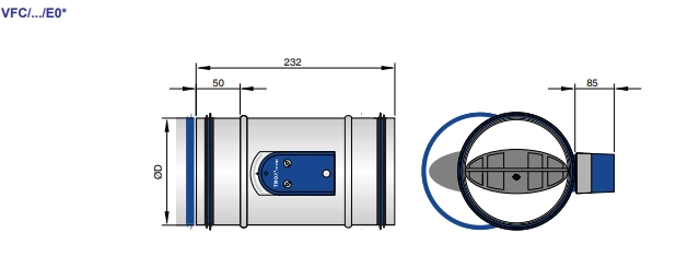 Trox Volumenstromregler VFC/125/E02
